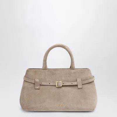 Manu Atelier Le Cambon 25 Cork Bag In Suede