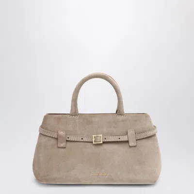 Manu Atelier Le Cambon 25 Cork Bag In Suede In Brown