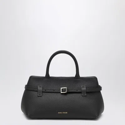 Manu Atelier Le Cambon 25 Leather Top Handle Bag In Black