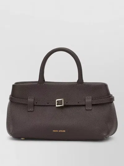 Manu Atelier Le Cambon 25 Shoulder Bag Top Handle In Brown