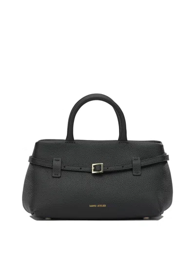 Manu Atelier "le Cambon 25" Small Handbag In Black
