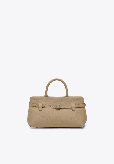 Manu Atelier Le Cambon 25 Top Handle Bag In Sand