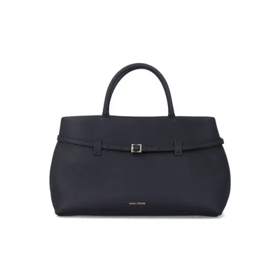 Manu Atelier Le Cambon 35 Bag Black Calf Leather Tote