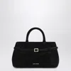 Manu Atelier 35 Structured Top Handle Tote Bag In Black
