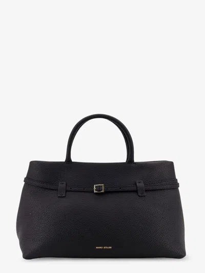 Manu Atelier Le Cambon 35 Leather Shoulder Bag In Black