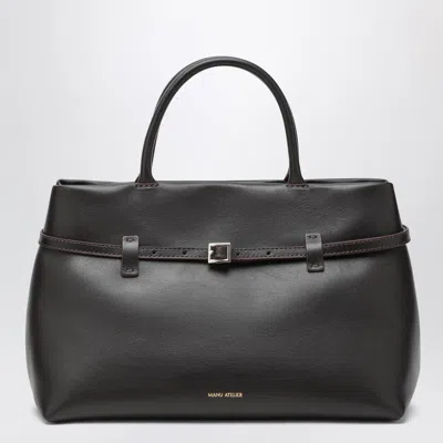 Manu Atelier Le Cambon 35 Mini Bag In Leather In Brown