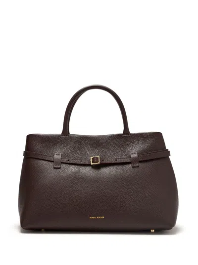 Manu Atelier Le Cambon 35 Shoulder Bag In Brown