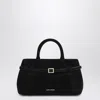 Manu Atelier 35 Structured Top Handle Tote Bag In Black