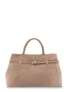 Manu Atelier Le Cambon 35 Suede Shoulder Bag