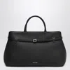 Manu Atelier 40 Cambon Structured Top Handle Bag In Burgundy