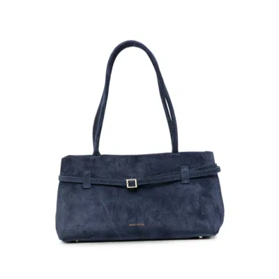 Manu Atelier Le Cambon Buckle-detail East-west Bag In Blue