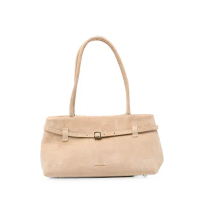 Manu Atelier Le Cambon Buckle-detail East-west Bag In Neutral