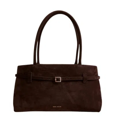 Manu Atelier Le Cambon East West Shoulder Bag In Brown