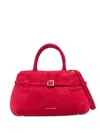 Manu Atelier Le Cambon Suede Tote Bag In Red