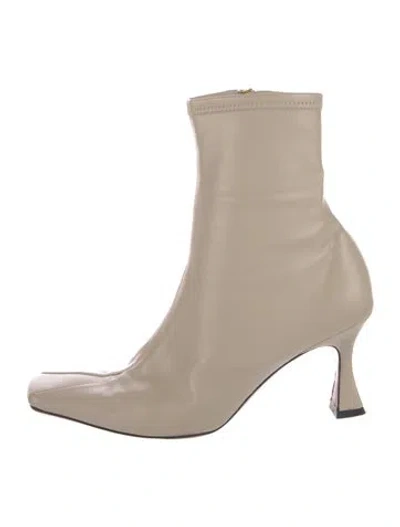 Pre-owned Manu Atelier Leather Boots In Neutral