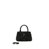 Manu Atelier Leather Shoulder Bags In Orange