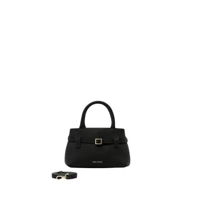 Manu Atelier Leather Shoulder Bags In Orange