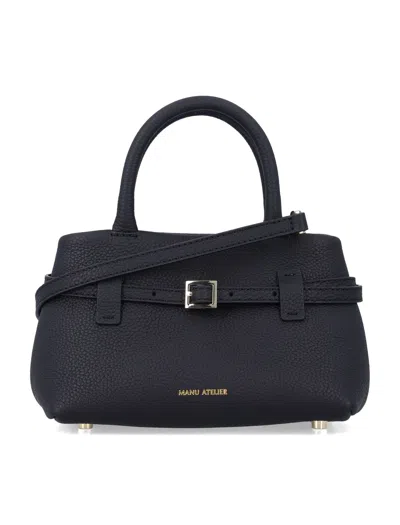 Manu Atelier Le Cambon 20 Black Leather Bag