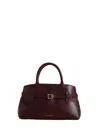 Manu Atelier Buckle-strap Tubular-handle Tote Bag In Brown