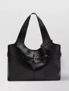 Manu Atelier Medium Shoulder Bag Cambon Rectangular Smooth Buckle Dual In Black