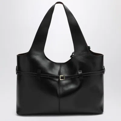 Manu Atelier Medium Shoulder Bag Le Cambon In Black
