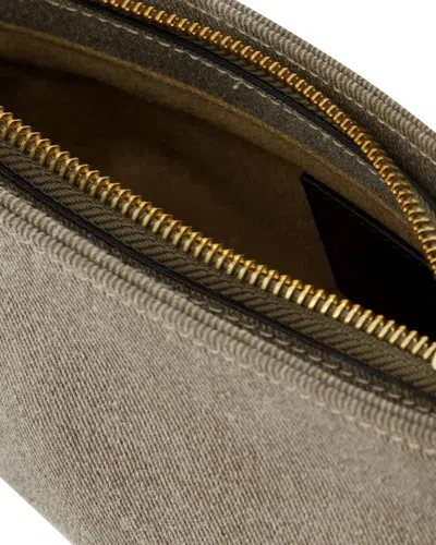 Manu Atelier Mini Curve Hobo Bag -  - Grey/black - Denim