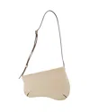 Manu Atelier Mini Curve Hobo Bag -  - Ivory - Leather In Beige