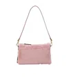 Manu Atelier Mini Fur Shoulder Bag In Pink