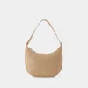 Manu Atelier Sac Mini Hobo En Cuir Beige In Beige
