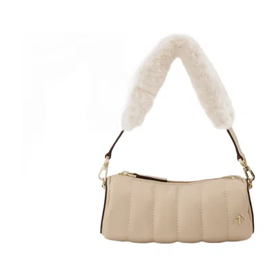 Manu Atelier Mini Padded Cylinder Hand Bag In Multi