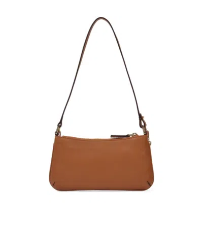Manu Atelier Mini Pita Shoulder Bag In Brown