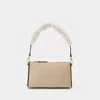 Manu Atelier Mini Prism Bag In Beige