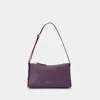 Manu Atelier Mini Prism Hobo Bag - Steel/purple - Leather In Purple