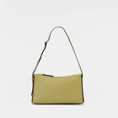 Manu Atelier Mini Prism Hobo Bag In Yellow