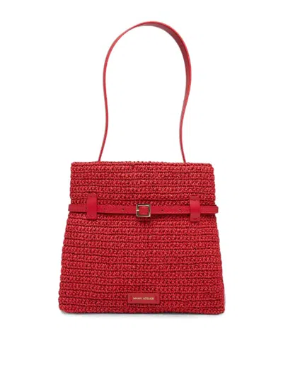 Manu Atelier Mini Tote Du Jour In Red