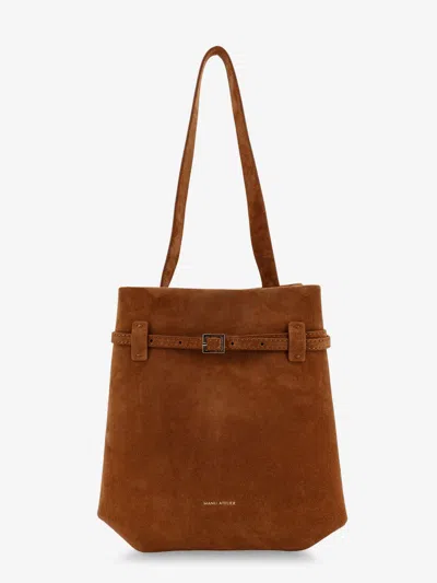 Manu Atelier Mini Tote Du Jour Suede Shoulder Bag