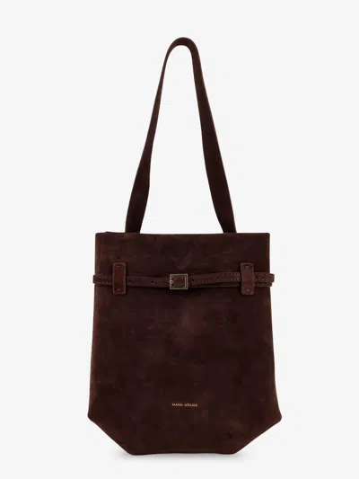 Manu Atelier Mini Tote Du Jour Suede Shoulder Bag