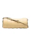 Manu Atelier Padded Cylinder Shoulder Bag In Nude