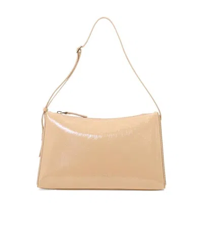 MANU ATELIER MANU ATELIER LOGO DETAILED ZIP-UP SHOULDER BAG