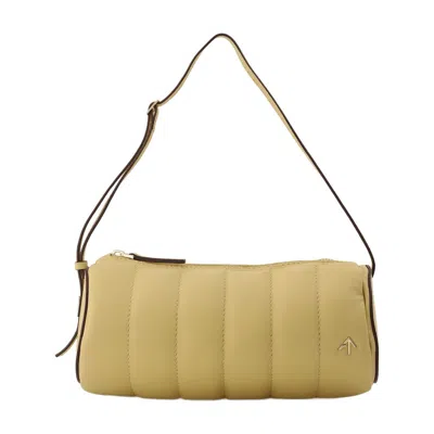 Manu Atelier Shoulder Bag In Beige