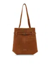 Manu Atelier Shoulder Bag Mini Tote Du Jour In Suede In Brown