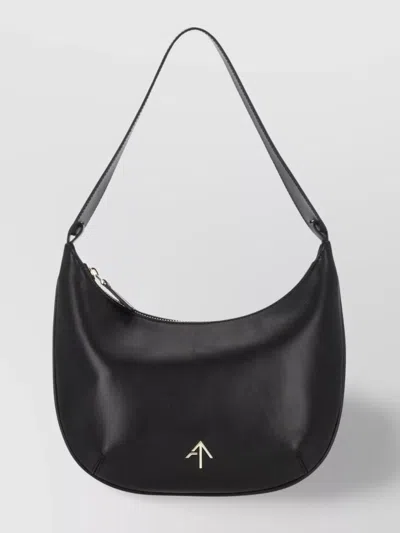 Manu Atelier Small Leather Hobo Bag