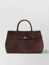 Manu Atelier Structured Tote Buckle Detail Bag