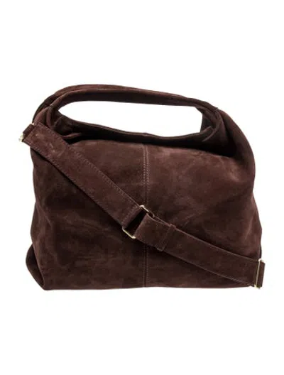 Pre-owned Manu Atelier Suede Shoulder Bag In Brown