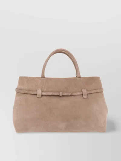 Manu Atelier The Cambon 35 Suede Shoulder Bag