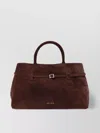 Manu Atelier The Cambon 35 Suede Shoulder Bag