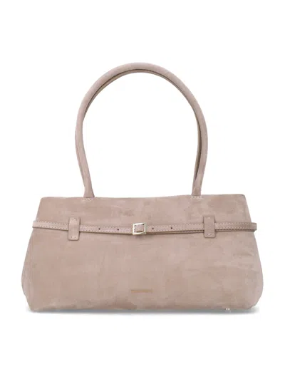 Manu Atelier The Cambon Mini Handbag - Elegant Structure And Softness In Brown