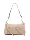 Manu Atelier Three Zipped Shoulder Bag In Neutrals