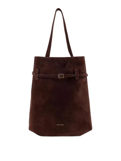 Manu Atelier Tote Bag Du Jour In Brown