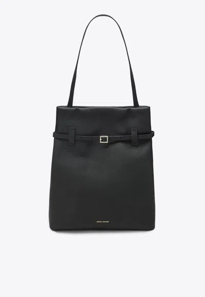 Manu Atelier Tote Du Jour Leather Tote Bag In Black